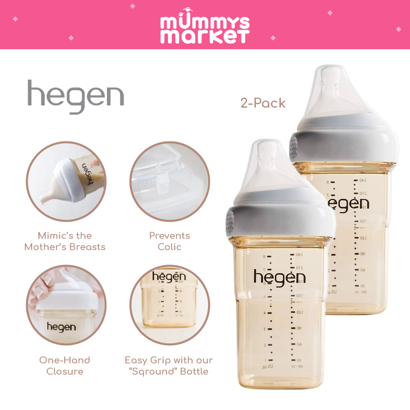 Hegen PCTO™ 240ml/8oz Feeding Bottle PPSU (2-Pack)